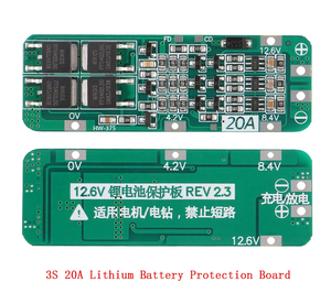 3S 20A 11.1V 12V 12.6V lityum pil 18650 şarj BMS kartı PCB 18650 Li-ion pil hücre şarj modülü - Product Image 1