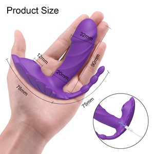 AIERSHA 3-in-1ワイヤレスリモコン女性マスターブレーターG-スポットディルドセックス玩具アナル刺激装置と舌吸引バイブレーター付き - Product Image 4