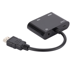 Convertidor de Audio y vídeo 4 en 1, HDMI + VGA + 3,5, con extensión de pantalla dual - Product Image 4