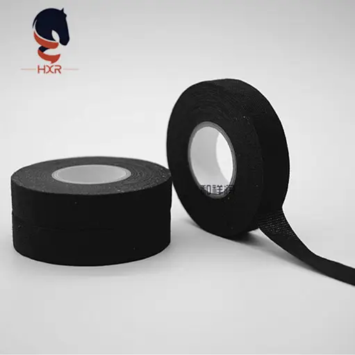 Adhesive Cloth Fabric Cotton Insulation Tape Black Wiring Harness Electrical Cable Tape