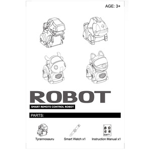 子供のためのプログラミングおもちゃ犬ロボット時計制御ロボット犬ライト付き - Product Image 3