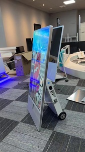 Lettore di segnaletica con display digitale da esterno Ultra-sottile mobile pieghevole alimentato a batteria e contiene software - Product Image 5