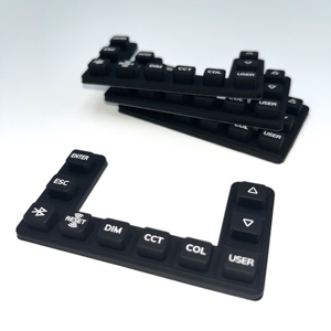 Teclado de membrana numérico de goma de silicona personalizado con interruptor de botón pulsador de color para servicios de corte - Product Image 4