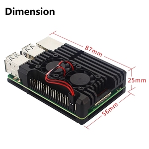 Raspberry Pi 4B Aluminium Armor Case Schutzhülle mit Kühlkörper - Product Image 4