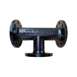 Sắt dễ uốn tất cả các mặt bích kết thúc bằng TEE cho nguồn cung cấp nước đường ống kết nối - Product Image 1