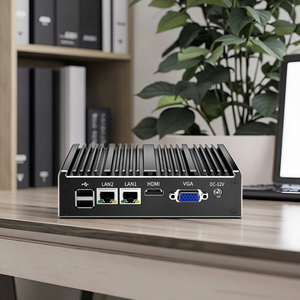 Dual Core Gigabit Ethernet Mini-PC Lüfter los N2840 6 * USB Single LAN Office Desktop MINIPC Computer US/EU-Stecker Industrielle Verwendung - Product Image 3