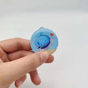 Formato personalizzato Double face epossidico portachiavi NFC 13.56mhz carta colla di cristallo caduta PVC Card per la codifica url QR Code Scan - Product Image 1