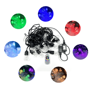 5W - 8W RGBW 15M แอดเดรสเมจิกหลากสีปลั๊กอิน LED กลางแจ้ง 12V S14 ไฟสตริงสําหรับแสงกลางแจ้ง Deco - Product Image 1