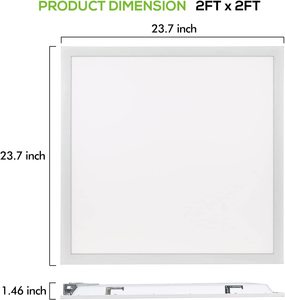 DLC ETL商用照明2x2 FTモダン3CCT電源調整可能バックライト天井フラットLEDパネルライト病院オフィス用 - Product Image 3