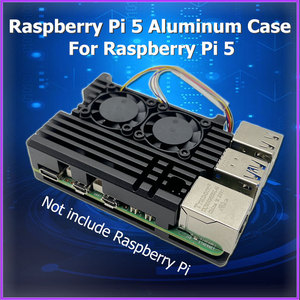 ДСП Raspberry Pi 5 Алюминиевый корпус двойной вентилятор металлический корпус для Rpi 5 Pi5 Nhanced двухвентиляторная система охлаждения - Product Image 6