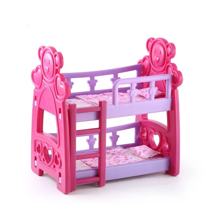 بيت الدمية أثاث لعبة طفل سرير دمية للأطفال نتظاهر اللعب اللعب سرير للدمى