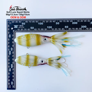 Yardımcı kanca ile <span class=keywords><strong>Weihai</strong></span> 90g 130g kalamar balıkçılık cazibesi yumuşak kalamar Teaser balıkçılık Egi kalamar Jig balıkçılık Lures Squidtrex