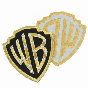 Ferro em Design Personalizado Nome Logotipo Bordado Patches Com Strass