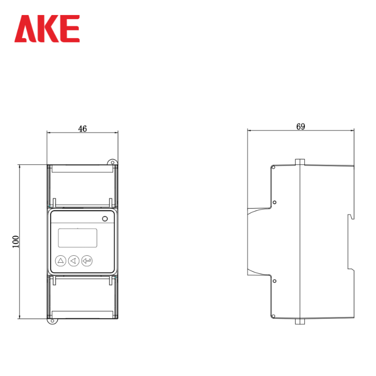 46 mm x 100 mm x 69 mm(1.81inx3.94inx2.72in)