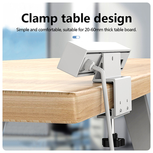 Office Desktop Multi EU-Steckdosen Power Konferenz tisch Schreibtisch Tisch klemme Tischplatte Steckdose Innovative Steckdosen mit USB - Product Image 5