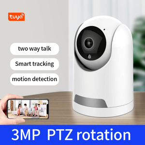 3.0mp HD Tuya智能生活WIFI IP摄像头360度pan-til安全运动警报人类跟踪高清视觉128G TFslot室内 - Product Image 2