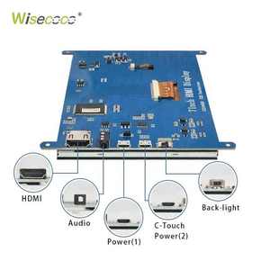 Raspberry Pi3 Pi4 Pi 4 4B 3B + Sensor Pantalla KIT TFT 1024x600 Raspberry Pi Pantalla IPS LCD Monitor 7 pulgadas Pantalla táctil KIT