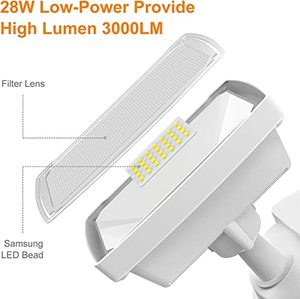 ไฟรักษาความปลอดภัย LED 28W ไฟเซนเซอร์ตรวจจับการเคลื่อนไหวกลางแจ้งไฟรักษาความปลอดภัยการเคลื่อนไหวของ3000LM ไฟ IP65 5500K กันน้ำ2หัว - Product Image 2