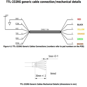 FTDI TTL Usb Serial Rs232 1.8v 3.3v 5v Level Serial Replacement Cable Embedded Electronics for Computer Programme - Product Image 3