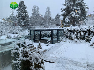 Fabrika 4*6M 4*8M alüminyum Pergola motorlu panjur çatı Modern alüminyum döken biyoiklimatik Pergola