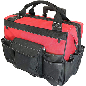 OEM Factory Heavy Duty Large <strong>Tool</strong> <strong>Bag</strong> with Wheels Organizer <strong>24</strong> Pockets <strong>Tool</strong> Storage Box <strong>Tool</strong> <strong>Bag</strong> With Wheels