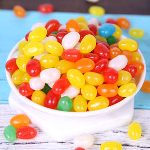 Rainbow TikTokスタイルフルーツ風味のゼリー豆カラフルなグミスナックフルーツデコレーション認定ハラール - Product Image 3