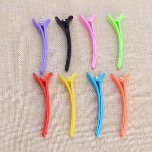 HTYFS Jelly <strong>Color</strong> 4 5 8cm Duck Beak Clip Partition Clip Children's Hair Beauty Plastic Accessories