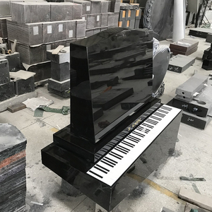 Наружное украшение кладбища фортепьяно в форме индийского черного гранита, уникальный дизайн надгробий в Новой Зеландии - Product Image 2