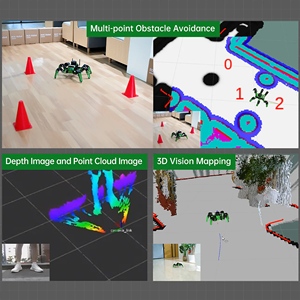 Hiwonder Ros AI Interaktiver Roboter JetHexa mit AI Vision Lidar Navigations unterstützung MedidPipe Machine Learning Advanced Robot Kit - Product Image 2
