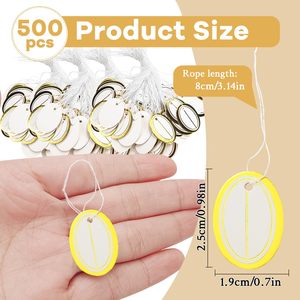 ジュエリー価格ラベル弾性ストリング付き小売マーキングタグの価格タグ - Product Image 2