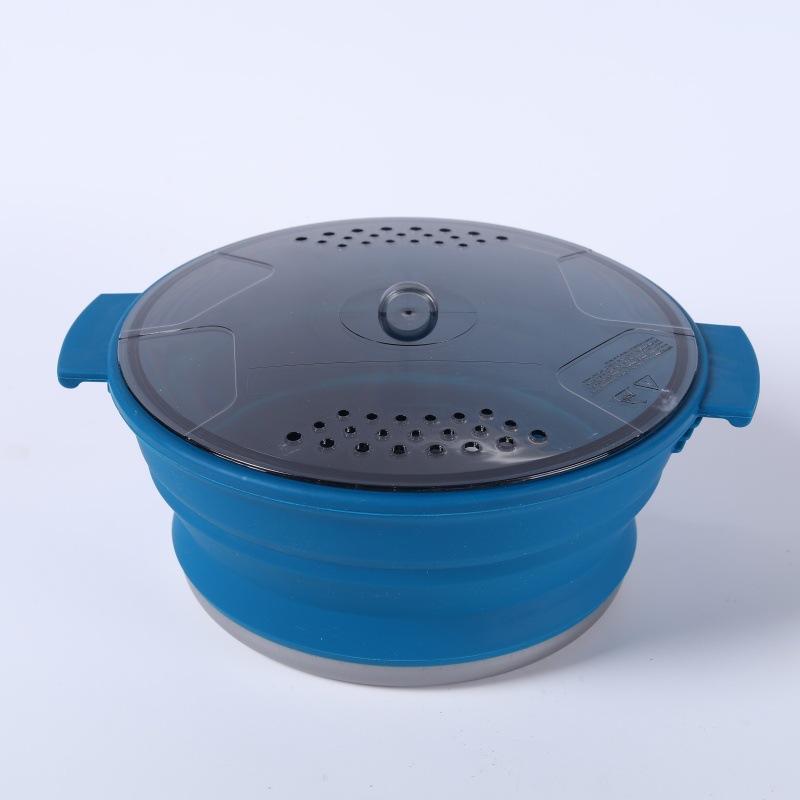 Blue-folding pot