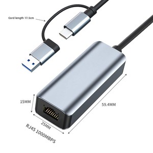 Gigabit porta di rete convertitore USB tipo-C RJ45 adattatore WiFi Computer portatile Wireless cavo di rete adattatore Driver-Free Stock - Product Image 3