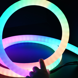 LC8812 akıllı Led Neon şerit Rgb işık silikon 360 yayan esnek Neon şerit Led şerit dekor için - Product Image 2