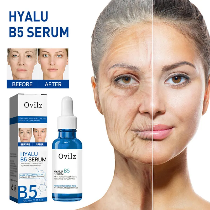 Bán buôn chống nhăn huyết thanh trên khuôn mặt Hyalu B5 huyết thanh vitamin C axit hyaluronic mặt chống tuổi huyết thanh chăm sóc da