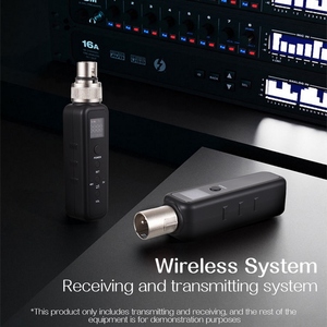Micrófono con cable a transmisor y receptor Xlr inalámbrico Sistema DE MICRÓFONO INALÁMBRICO UHF para amplificador de altavoz mezclador de audio - Product Image 5