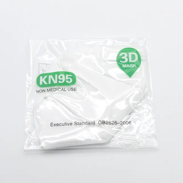 Тонкая маска для лица от пыли Китай Белый KN95 складной для защиты от загрязнения FFP2 CE сертификация нетканый материал черный WK-KN95-2 для взрослых