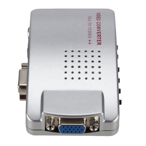 通用 NTSC PAL VGA 到电视 AV RCA 信号适配器转换器视频开关盒复合电脑笔记本电脑