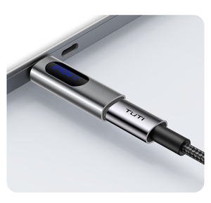 TUTI USB C uzatma adaptörü PD 240W USB C erkek USB C kadın genişletici dönüştürücü ile dijital ekran telefon için - Product Image 6