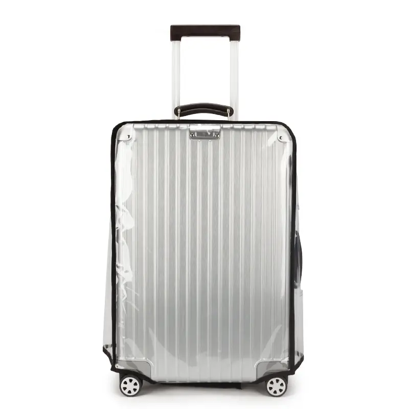Borsa per indumenti antipolvere impermeabile di vendita calda valigia leggera copertura antipioggia copertura per bagagli trasparente in PVC da viaggio