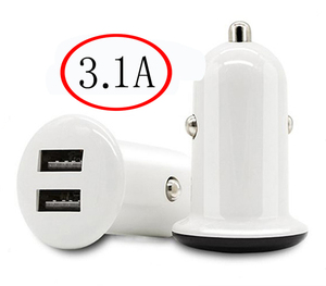 热卖5V 3.1A <span class=keywords><strong>USB</strong></span>迷你汽车充电器-端口适配器插座发光二极管香烟插座快速双<span class=keywords><strong>USB</strong></span>汽车充电器快速充电