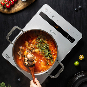 Fogão elétrico portátil de indução, equipamentos culinários multifuncionais para indução controle de toque e indução