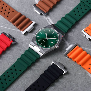 Factory High Quality Silicone Strap Multi Color 12MM Quick Release Soft Elastic Silicone Strap for <strong>Tissot</strong> Prx Series