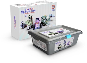 Обучающий робот ZMROBO для детей, кодирование и строительство, новый дизайн, популярное программирование в обучении, WiseKit STEM, наборы роботов