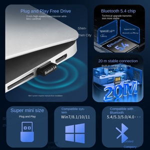 Rambotech classico adattatore Bluetooth Drive-Free 5.4 Computer USB Mini ricevitore Bluetooth e connettore Audio trasmettitore BT543 - Product Image 3