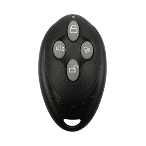 Novo controle remoto de plástico personalizado com 4 botões para abridor de portão deslizante 433.92MHz, transmissor de controle remoto branco/preto AG011