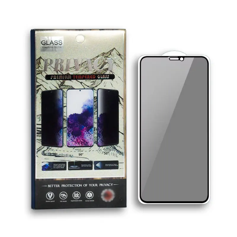 Anti-spy özel temperli cam ekran koruyucu iPhone 14 için 15 Pro Max mat filmler iPhone 11 12 13 Mini 14 artı XR XS X