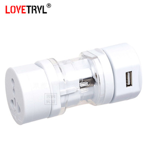 Enchufe inteligente portátil Adaptador USB Enchufe Cargador de viaje universal con corriente nominal de 10A - Product Image 1