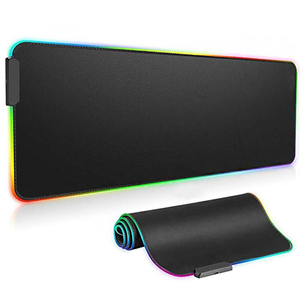 Tappetino per Mouse da gioco a LED RGB tappetino per Mouse per Computer Gamer tappetino per Mouse antiscivolo in gomma di grandi dimensioni tappetino per Mouse grande tappetino per tastiera per Laptop per PC - Product Image 1