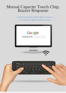 Ranboda T16 retroilluminato 2.4GHz Wireless IR apprendimento 6-giroscopio Touchpad vocale telecomando Air Mouse Mini tastiera per Android TV Box - Product Image 5