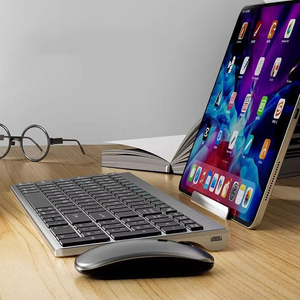 Ultra-Slim Dual-Mode Bluetooth 4.2 2.4G Wireless <strong>Keyboard</strong> Mouse Combo Rechargeable for Multiple Devices USB Interface New - Product Image 2